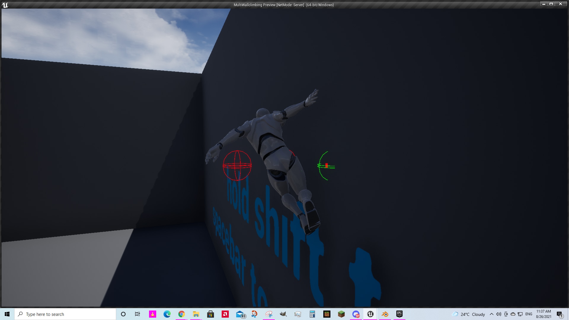 Multiplayer ready wallrunning Third person Template